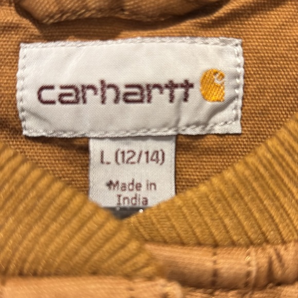 Carhartt women’s size large 12/14 canvas snap-front shirt jacket - Picture 5 of 13